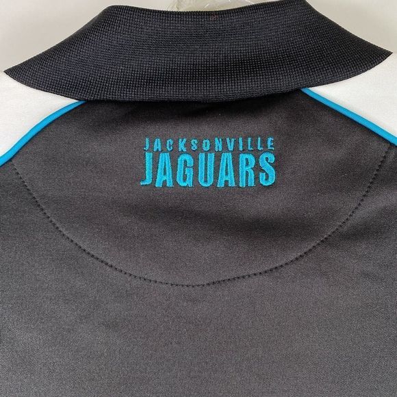 Jacksonville Jaguars Ladies Small Black White Full Zip Cropped Jacket Football - Picture 4 of 11